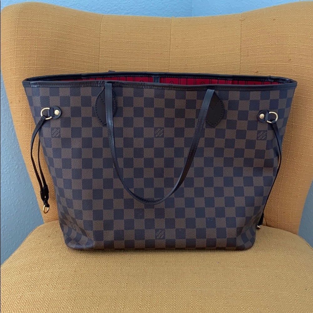 Authentic Louis Vuitton Neverfull MM Damier Bag